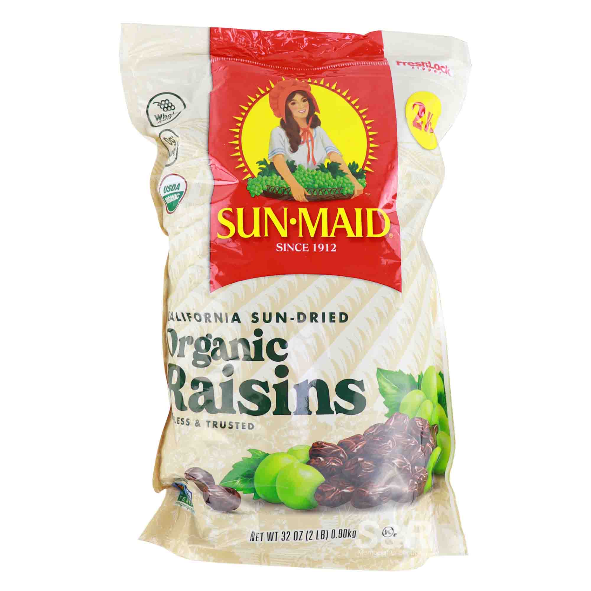 Sun Maid California Sun-Dried Organic Raisins 0.90kg